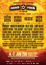 Icons of hard rock, punk and metal congregate in the country's eastern now in its fourteenth year, the festival has consistently boasted lineups packed with rock music royalty. Nova Rock Festival 2018 Line Up So Far Nova Rock Festival Facebook