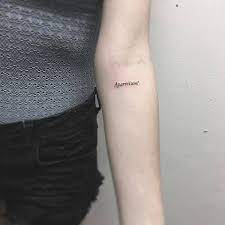 Aparecium One Word Tattoos Badass Tattoos Tattoos