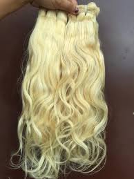 4 bundles with 4x4 lace closure. Nandee Natural Wavy Blonde Human Hair Extension Rs 2400 Pack Id 21069867773