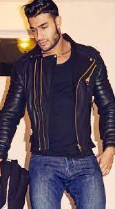 A Regular Guy In Jeans And Leather Jacket Jackets Men Fashion Stylish Men Leather Jacket Men