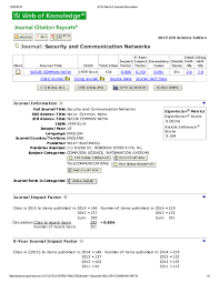 Essential science indicators, journal citation reports (two editions: Pdf Jcr Web 3 Mohammad Ali Nematollahi Academia Edu