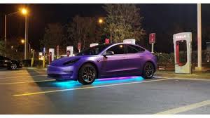 Check Out This Purple Tesla Model 3 Tesla Model Tesla Tesla Car