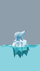 Minimal Iphone Wallpaper Polar Bear Geometric Wallpaper Iphone Blue Wallpaper Iphone Polar Bear Wallpaper