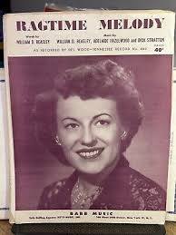 1951 Babb Music Press Ragtime Sheet Music ‘Ragtime Melody’ DEL WOOD photo