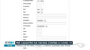 Check spelling or type a new query. Prefeitura De Vila Velha Es Cadastra Grupos Prioritarios Para Vacinar Contra A Covid 19 Espirito Santo G1