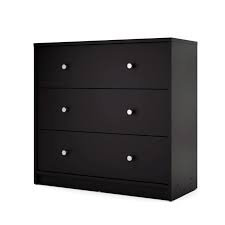 In my nightstand drawer i also store my meds, and my retainer, which can have moisture, esp. Atlin Designs Contemporary 3 Drawer Wooden Chest Dresser In Black Walmart Com Walmart Com