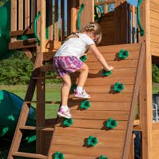 1 full spiral slide and 1 straight double wall slide. Wooden Swing Sets Playhouses Playsets Backyard Discovery