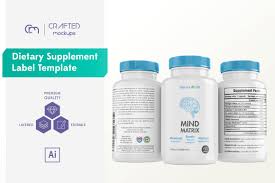 Dietary Supplement Label Template Label Templates Box Design Templates Supplement Bottles