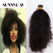 12 mongolian afro kinky curly hair weave 100% virgin human hair extensions 100g. 8a Brazilian Virgin Hair Weave Afro Kinky Curly 1g Strand 100g I Tip Human Hair Extensions For Black Women Natural Black Bundles Hair Extension Virgin Hairbrazilian Virgin Hair Aliexpress