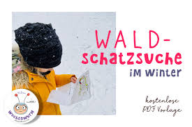 1 x 1 bei eis und schnee. Waldschatzsuche Fur Kinder Im Winter Kostenlose Vorlage Pdf Freebie