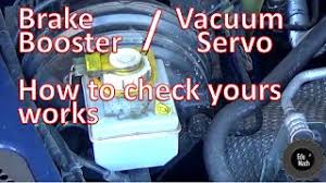 Simple Brake Booster Vacuum Servo Check Test Your Own Car Youtube