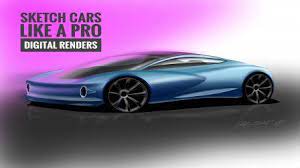 How To Sketch Draw Design Cars Like A Pro Digital Renders Social Media Design Graphics Car Design Infographic Design Inspiration