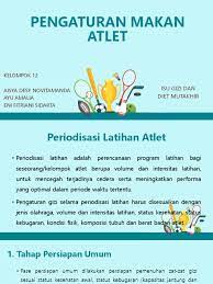 Padahal, tidur justru dapat meningkatkan mood dan energi, serta mengurangi tingkat stres untuk memaksimalkan kinerja. Kelompok 12 Pengaturan Makan Atlet Atlet Kondisi Khusus