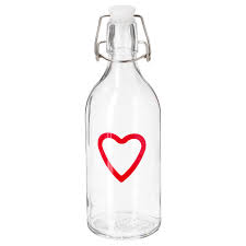 Ikea Korken Flasche Mit Verschluss Klarglas Gemustert Dicht Schliessender Verschluss Verhindert Auslaufen Das Produkt Vor Der Ikea Korken Flaschen Korken