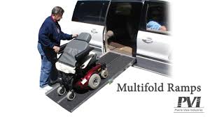 Wheelchair vehicle ramps make loading bikes onto a truck or trailer simpler than ever. Pvi Portable Scooter Wheelchair Ramps Youtube