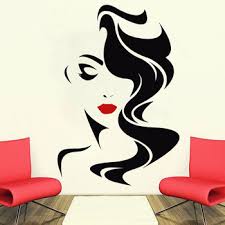Get free shipping on qualified red or buy online pick up in store today in the home decor department. Wall Decal Beauty Salon For Lady S Red Lips Vinyl Sticker Home Decor Hairdresser Hairstyle Hair Hairdo Barbers Window Decal Sl06 Leather Bag