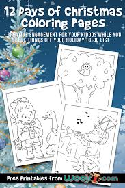 Every christian believed him as the son of god and the name christmas comes from the mass of christ. 12 Days Of Christmas Coloring Pages Woo Jr Kids Activities