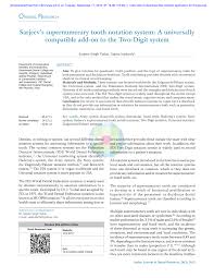 The four letters that indicate the primary second molars in the universal numbering system are. Pdf Sarjeev S Supernumerary Tooth Notation System A Universally Compatible Add On To The Two Digit System