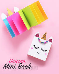 The video really is worth watching, especially for the curcial step, where you flip the book before you fold. D I Yay Diy Unicorn Mini Book Facebook