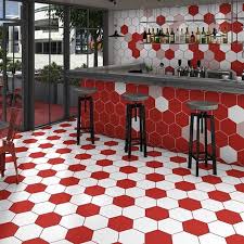 Hex Basic Red 250x220mm Available From Decobella Tiles South Africa Decobellatiles Decobella Hexag Tile Trends Decorative Wall Tiles Container House Plans