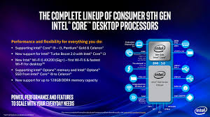 intel 9th gen core processors all the desktop and mobile