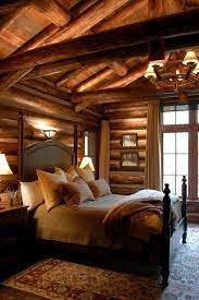 If You Asked Me What S My Style When It Comes To Homes And Decor I D Say Give Me A Cabin In The Woods You Can Log Home Bedroom Cabin Bedroom