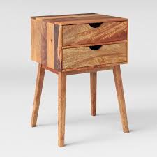 Mid Century Two Drawer Accent Table Project 62 Mid Century Coffee Table Mid Century Accent Table Project 62