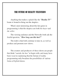 How To Create And Pitch A Reality Tv Show Idea