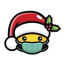 Emoji Fofo Usando Mascara E Chapeu De Papai Noel Christmas Emoticons Cute Emoji Emoji