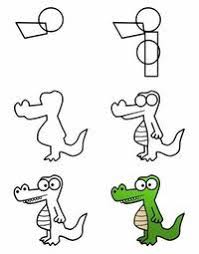 Ferocious Aggressive Mean These Are All Things That This Cute Cartoon Crocodile Is Not Good News You Ca Easy Drawings Crocodile Cartoon Animal Drawings