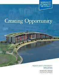 Geran penyelidikan dampak pembangunan terhadap alam sekitar dan kepentingan pengurusan alam. Creating Opportunity Heriot Watt University Malaysia 1 1mb