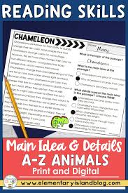 Topic Main Idea And Supporting Details 26 Passages For Guided Practice Print In 2020 High Interest Reading Passages Elementary Education Activities Reading Skills