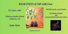 "Summer Hooters", a BYOB PAINT & SIP with Lisa