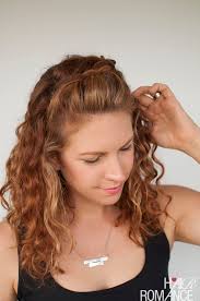 Split the hair into three sections, holding the hair a fishtail braid is made by splitting the hair in half then peeling off small sections from each side and. Curly Hair Tutorial The Half Up Braid Hairstyle Hair Romance