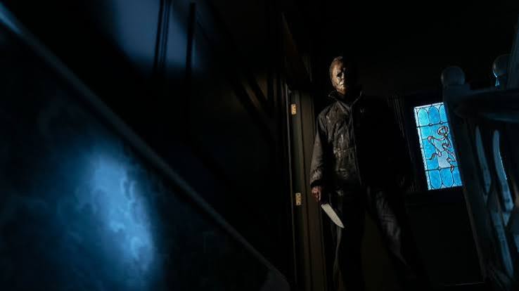 James Jude Courtney as Michael Myers in Halloween Kills (2021).