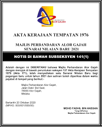 Majlis perasmian disempurnakan oleh yang di pertua negeri melaka, tun mohd khalil yaakub. Mpag Adalah Dengan Ini Diberitahu Bahawa Majlis Facebook