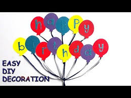 Decoration Items For Birthday Party At Home Birthday Party Decoration Ideas At Home Youtube In 2020 Diy Birthday Banner Birthday Poster Diy Happy Birthday Banner Diy