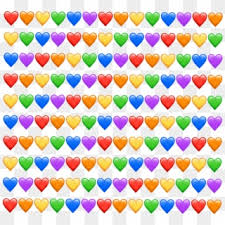 A rainbow of liquid light. Emoji Emojis Hearts Rainbow Background Red Orange Clipart 1981386 Pikpng