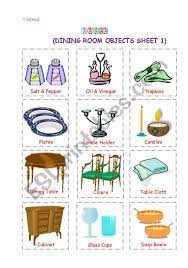 See more ideas about dining. Dining Room Objects1 Esl Worksheet By Leilaftouni