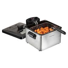 Hamilton Beach Triple Basket 2 9qt Deep Fryer Stainless Steel 35034 In 2020 Deep Fryer Best Deep Fryer Electric Deep Fryer