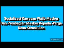 Adapun cara mengaplikasikan plossa eucalyptus pada masker ini nggak ribet kok. Pemdes Keraskulon Sosialisasikan Wajib Masker Disertai Pembagian Masker Youtube
