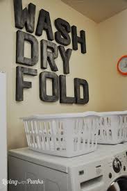 Love These Large Scale Letters Adds Great Interest To A Boring Room Laundry Room Decor Laundry Room Wash Dry Fold