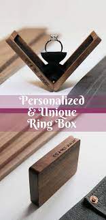 Personalized And Super Unique Ring Box Custom Proposal Box Ring Box Engraved Ring Bo Wooden Rings Engagement Unique Ring Box Wooden Engagement Ring Boxes