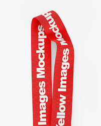 Id badge lanyard mockup display. Lanyard Mockup Top View In Object Mockups On Yellow Images Object Mockups