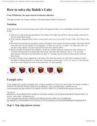 There are many approaches on how to solve the rubik's cube. How To Solve The Rubik S Cube Wikibooks Collection Of Open