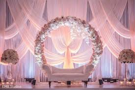 Delightful Indian Wedding Mandap Setup By Houseofdipali Indian Wedding Decorations Receptions Wedding Backdrop Decorations Wedding Reception Backdrop