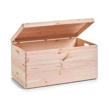 Coffre Boite Rangement Bois Pin 24 X 40 X 60 Cm Bois Clair Zeller Present La Redoute En 2020 Boite De Rangement Rangement Rangement Bois