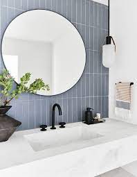 How To Design A Modern Dramatic Powder Room Modern Powder Rooms Powder Room Design House Bathroom