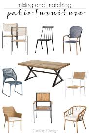 Mix And Match Patio Furniture Tips Cuckoo4design In 2020 Patio Dining Chairs Outdoor Dining Furniture Outdoor Dining Chairs