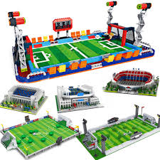 The building set for this lego football stadium provides a fun challenge to create a spectacular showpiece model. Sports Compatible Football Stadium Field Building Blocks Bricks City Sets Stands Soccer Gate Basketball Court Base Plate Blocks Aliexpress